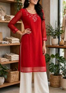 Elegant Red Kurta only