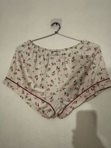 Cute Cactus Print Pajama Shorts