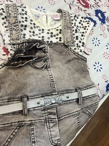 Denim Dungree Dress