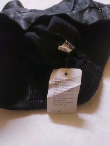 Black Faux Leather Shorts