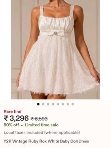 White Mini Dress - Ruby Rox