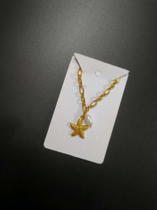 Anti Tarnish Starfish Pearl Necklace