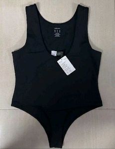 New Zara Basic Black Shapewear Bodysuit