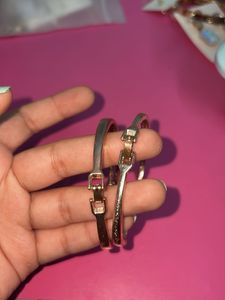 Sparkling Rose Gold Bracelet Set