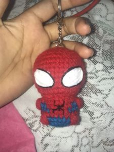 Crochet Spider-Man Keychain