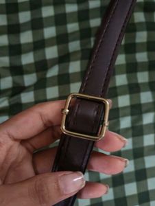 SALE❗Chic Brown Faux Leather Shoulder Bag