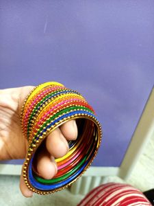 Rajasthani Multicolour Matte Bangles