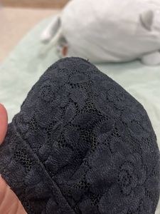 Black Lace Bikini Top