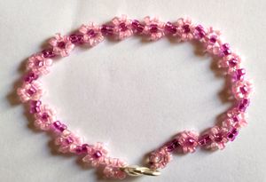 Cute Pink Daisy Flower Bracelet