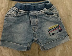Boys 2 Shirts &amp; Denim Shorts