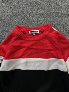 Color Block Pullover Sweater