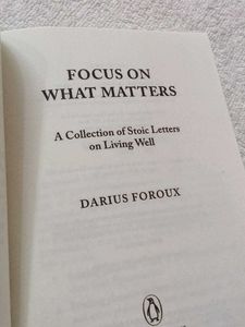 FOCUS ON WHAT MATTERS