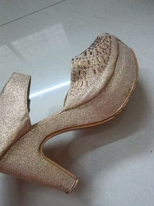 Sparkly Platform Wedge Heels