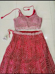 Stunning Pink Bandhani Print Lehenga Choli