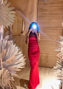 Red Maxi Dress - Elegant Evening Wear