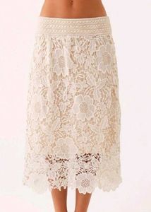 lace midi skirt