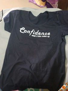 Black "Confidence" T-Shirt