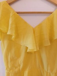 AND Yellow Ruffle Summer Gown