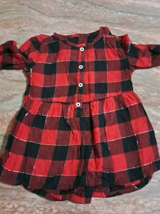 Red & Black Buffalo Check Dress