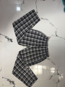 Checkered Casual Pants