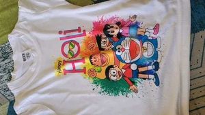 Happy Holi Doraemon Kids T-Shirt