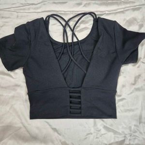 Backless Crop Top chatpate baddie going out