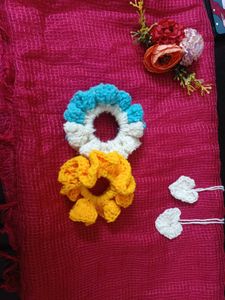 Hand Made Crochet Scrunchie