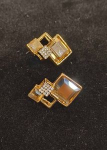 Geometric Gold Toned Earrings
