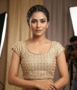 Embellished Golden Blouse