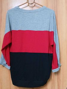 Color Block 3/4 Sleeve Top