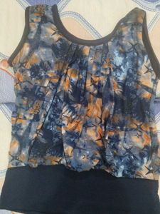 Stylish Tie-Dye Star Print Top