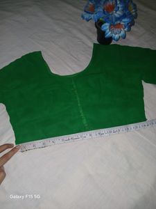 Embroidered Green Fabric