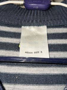 Adidas Striped Quarter Zip Sweater