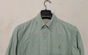 Men's Mint Green Button-Up Shirt