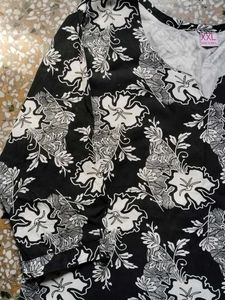 Stylish Floral Print Tunic Top