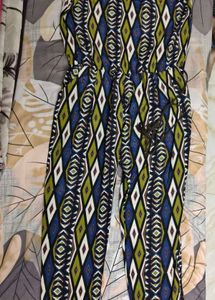 Nichii Boho Geometric Print Tube Jumpsuit