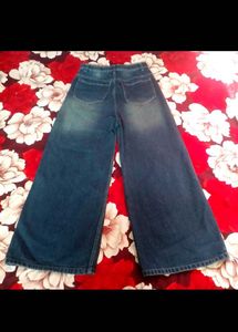 Wide Leg Denim Jeans