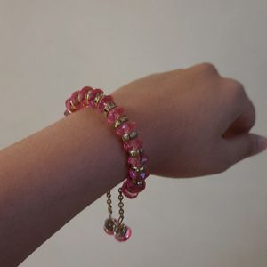 Rose Crystal Beaded Bracelet💗