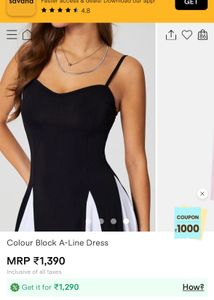 Color block A line  Dress