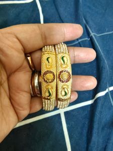 BRAND NEW/2 SETS/1 gm gold plated Bangles
