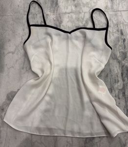 White strapy flowy Top
