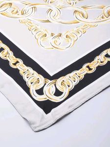 Mango Elegant Chain Print Silk Scarf