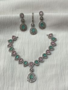 Mint &amp; Blush Stone Jewellery Set 💎