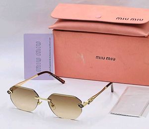 Miu Mi Rimless Octagonal Sunglasses