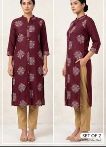 kurti with bottomwear