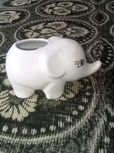 Cute Elephant Ceramic Planter - Brand New