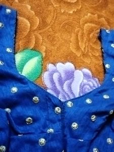 Blue Dotted Blouse