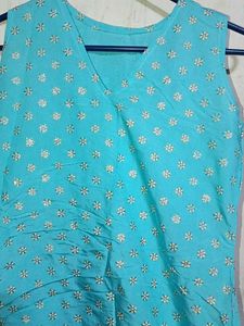 Blue Printed Kurti