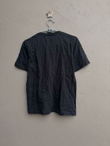 Adidas Black T-Shirt with Pink Logo