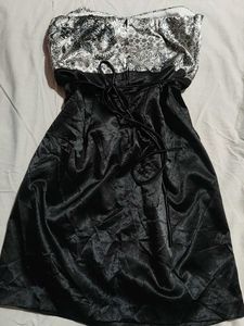 Elegant Black &amp; White Party Dress